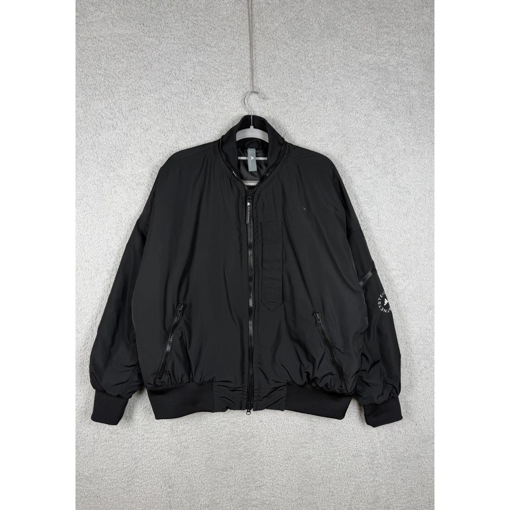 ADIDAS BY STELLA MCCARTNEY WOVEN LOOSE FIT BOMBER JACKET BLACK HS59969 WOMEN M